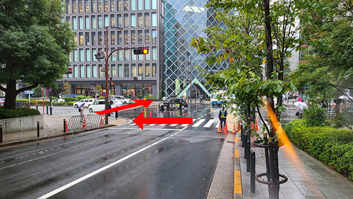 赤坂駅周辺横断歩道